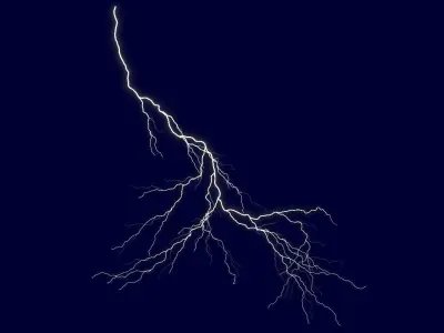 Realistic 3D Lightning CA-20 3D model