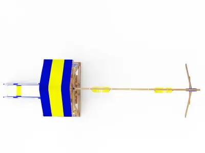 Yukon III Wooden Swing Set 3D model