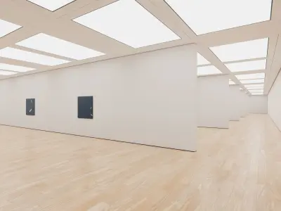 Art Museum Gallery Interior 41 Low-poly 3D model