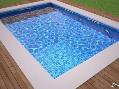 Swimmingpool simple 3D model