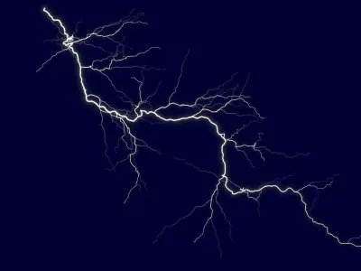 Realistic 3D Lightning CA-17 3D model