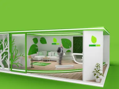 Stand Design for Bio products 3D model