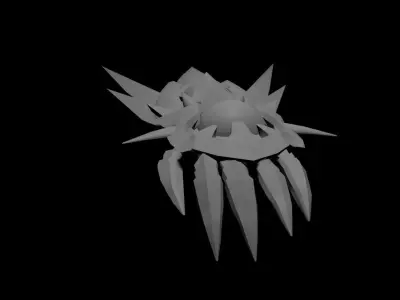 Dragon glove  Low-poly 3D model