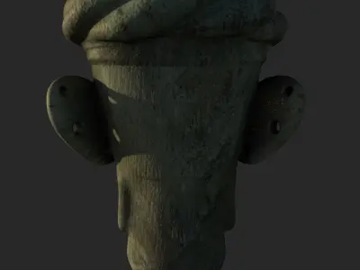 Sanxingdui masks sanxingdui stone 3D model