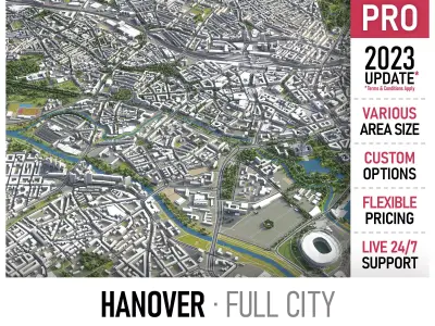 Hanover Low-poly 3D model