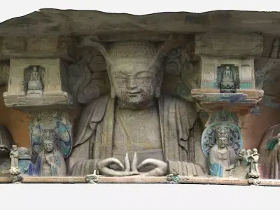 Deity Statue Sculpture25 3D model