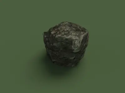 Rock 1 Low Poly - LOD Low-poly 3D model