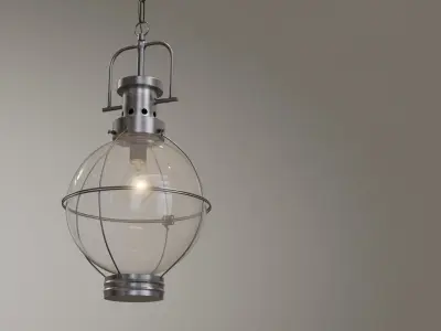 Industrial sphere lamp 3D model