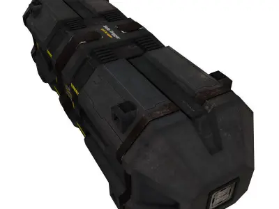 Cargo Box Low-poly 3D model