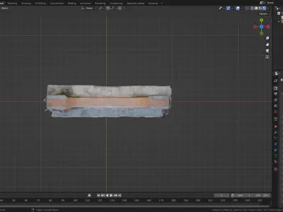 Low Poly Brick Gate Low-poly 3D model