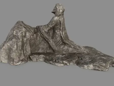 Jesus statue of lord of rings Low-poly 3D model