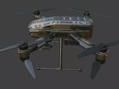 Hexacopter Drone 3D Model 3D model