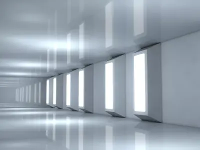 Sci Fi Corridor 3D model 59