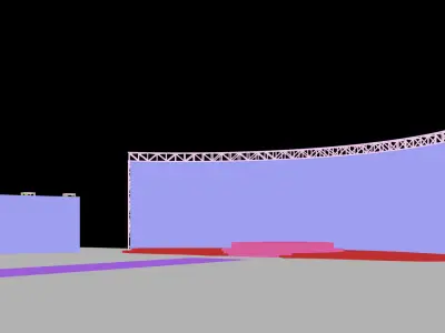  Stage 3d model Concert  Event Stage 3D model