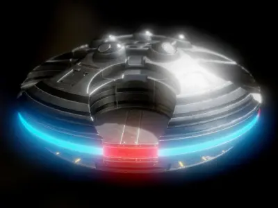 Ufo Pack Low-poly 3D model