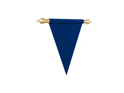 Pennant V2 002 Low-poly 3D model