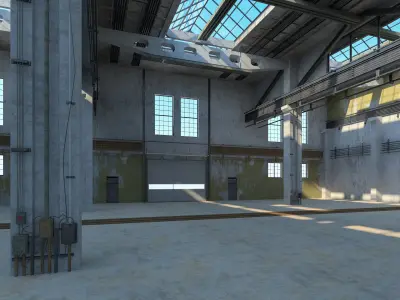 Old Factory Building 3D model