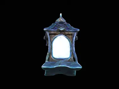 mystical stylized lantern 3D model