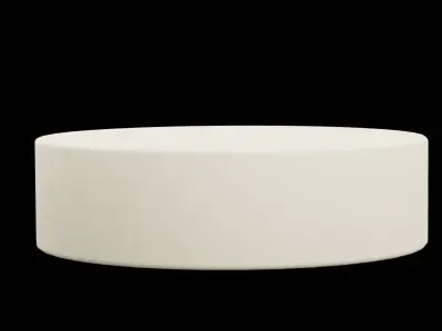 White Cake Dessert Low-poly 3D model