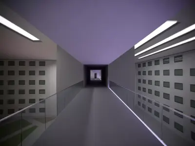 Liminal Hotel Backrooms Level 188 3D model