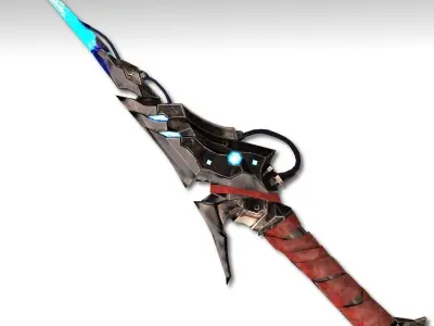 Assassin Speed Blade Low-poly 3D model