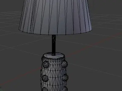 Table lamp mesh Low-poly 3D model