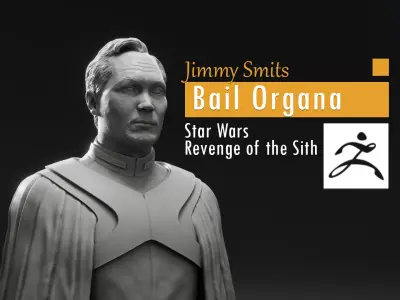 Jimmy Smits - Bail Organa - Star Wars Revenge of the Sith 3D print model