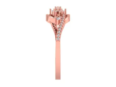 Solitaire Engagement Women Rings 3D print model purchase