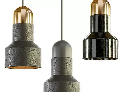 Lampatron Jazz Stone pendant lamp 3D model