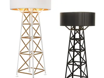 Construction Lamp Floor 3D Model 3D model