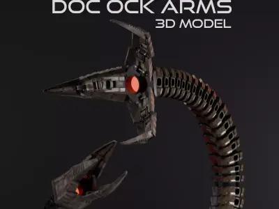  Spider-Man NWH Doc Ock Arms Rigged 3D model