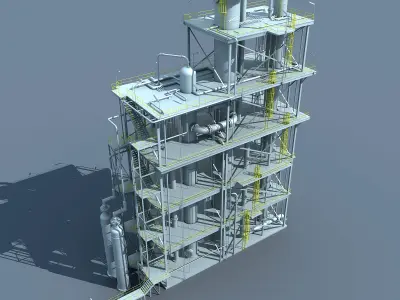 Refinery Unit 3D model