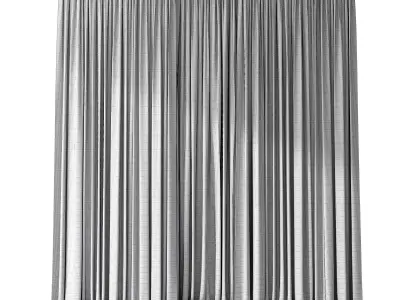 Curtains and tulle 2 Low-poly 3D model