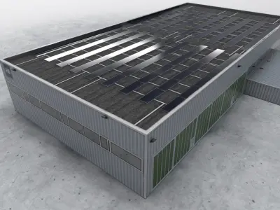 LOWS Hangar 5 Low-poly 3D model