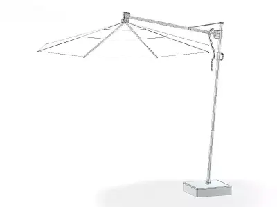 Garden Umbrella 3D Model 3D model