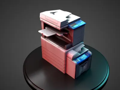 PhotoStat Machine Low-poly 3D model