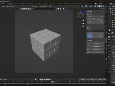 Rubix cube Free low-poly 3D model