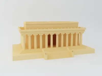 Lincoln memorial 3D Printable Model 3D print model