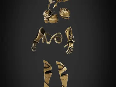 League of Legends Leona Armor for Cosplay 3D print model