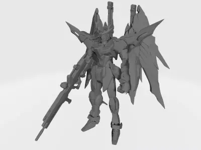 Gundam Light Wing Taipan STL file drawing 3D print model purchase