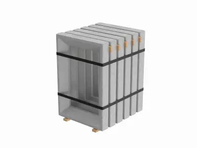 Concrete Window Panels 3D model