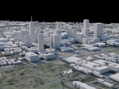 Charlotte - USA 3D model