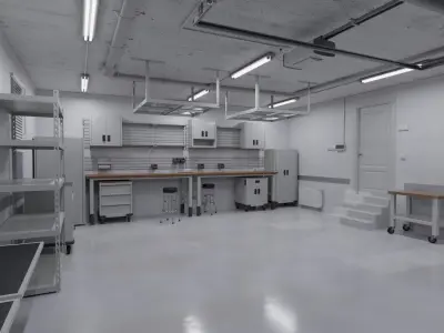  Home Garage Interior 1 Blender 