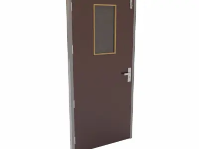 Kitchen door   Low-poly 3D model