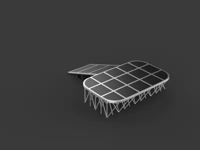 Portable stage 3D model