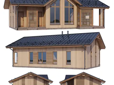 Modern house v57 3D model