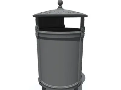 trash bin 4 3D model