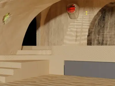 Jabbas Throne Room - Set 2- Throne Area  1-12 scale Blackseries  3D print model