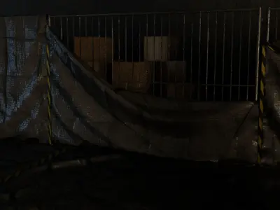 Quarantine Building - Post Apo - Pandemic Scene 3D model