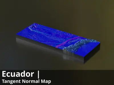 Ecuador Occlusion Thickness Cavity Curvature Direct 10k Maps Texture